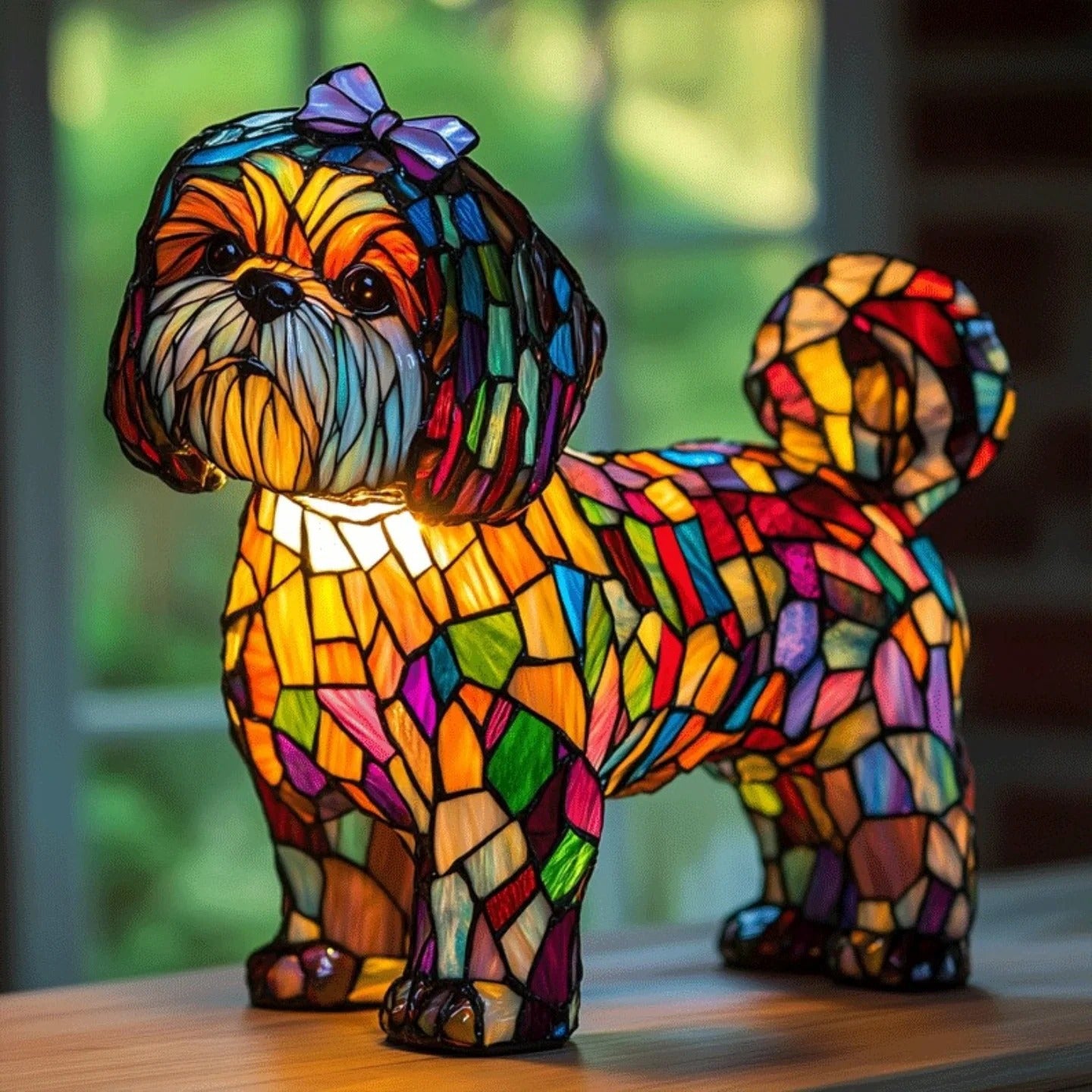 Tiffany Style Animal LED Light