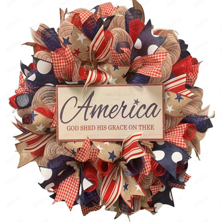 Patriotic Independence Day Wreath