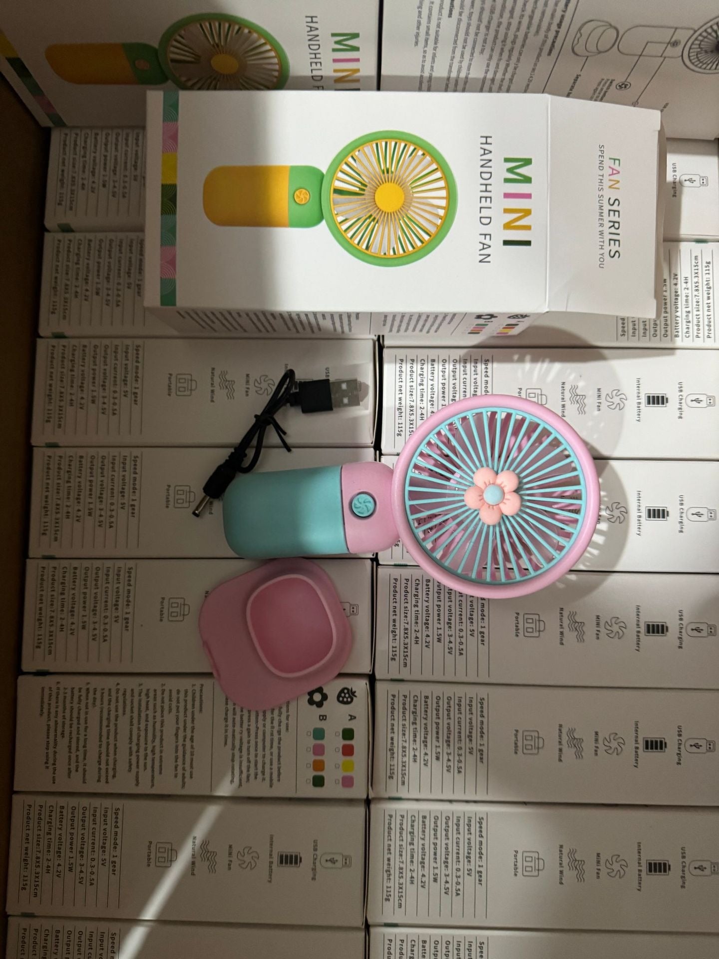 Pastel Colored fruit fan