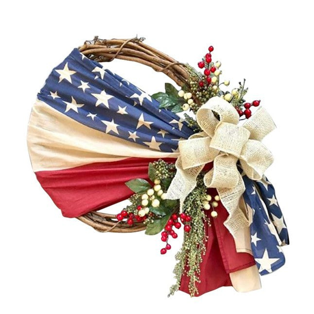 Patriotic Independence Day Wreath