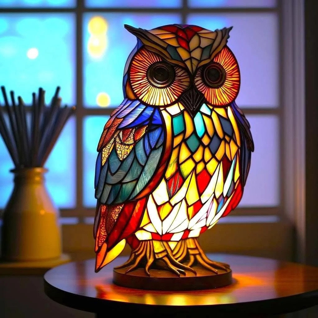 Tiffany Style Animal LED Light