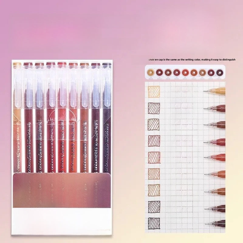Morandi Color Gel Pens for Journaling