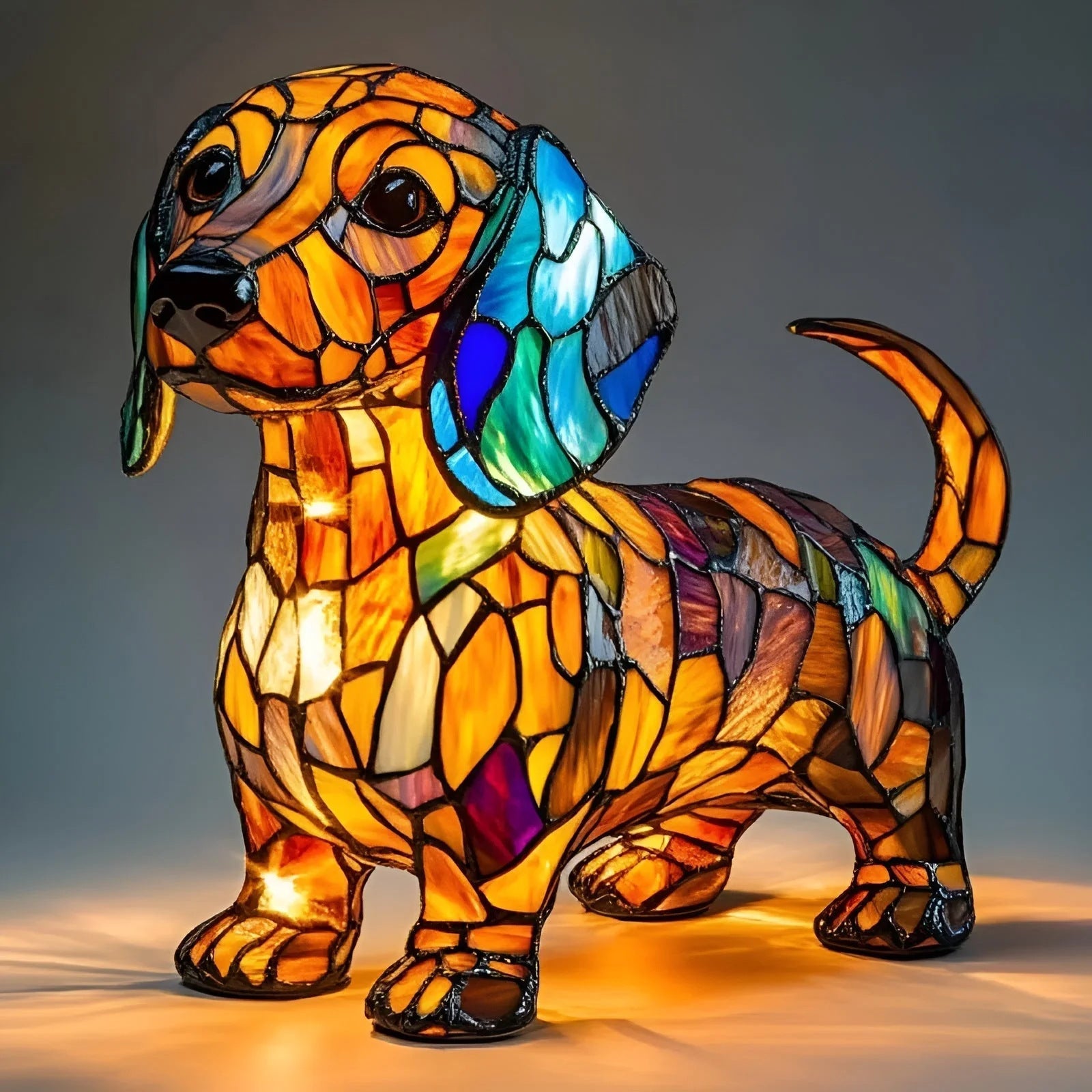 Tiffany Style Animal LED Light