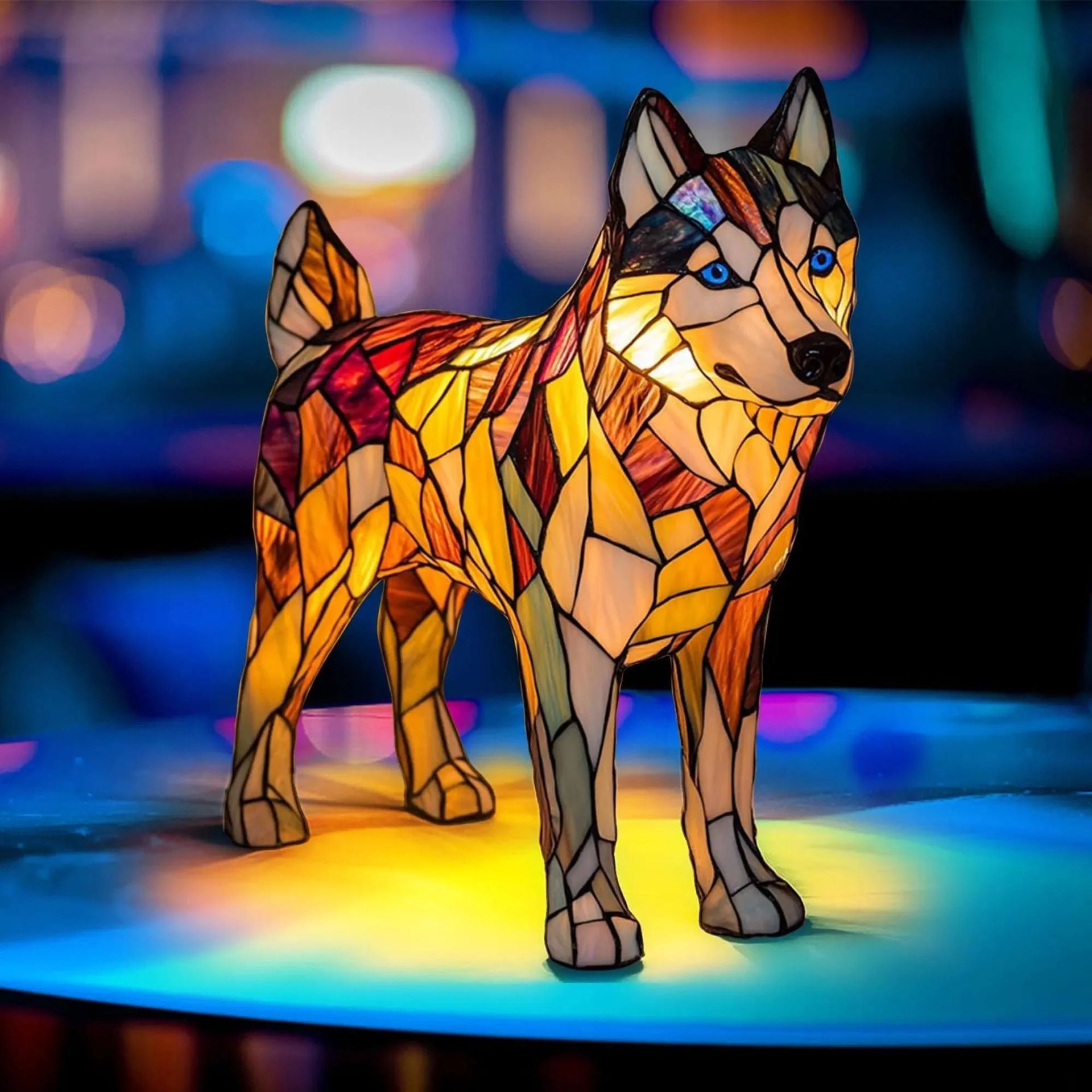 Tiffany Style Animal LED Light