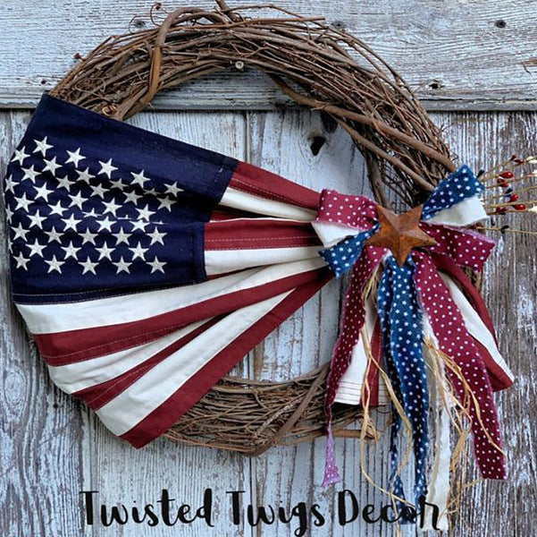 Patriotic Independence Day Wreath