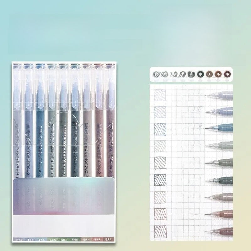 Morandi Color Gel Pens for Journaling