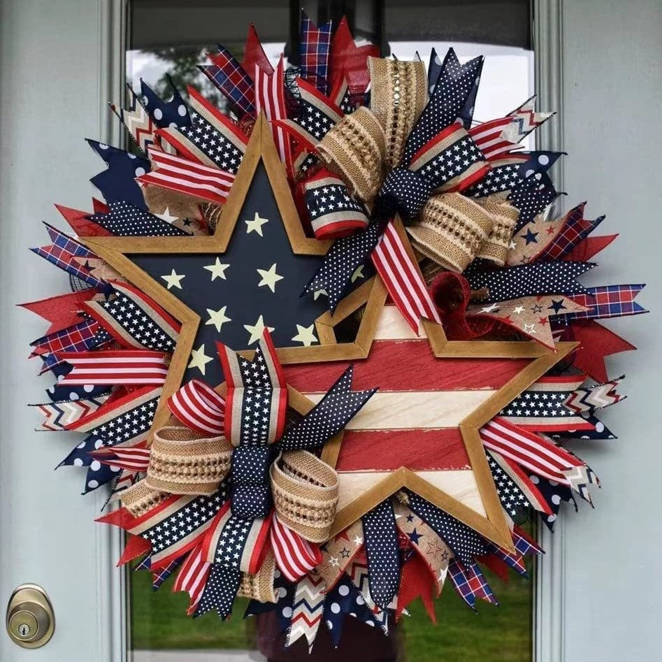 Patriotic Independence Day Wreath