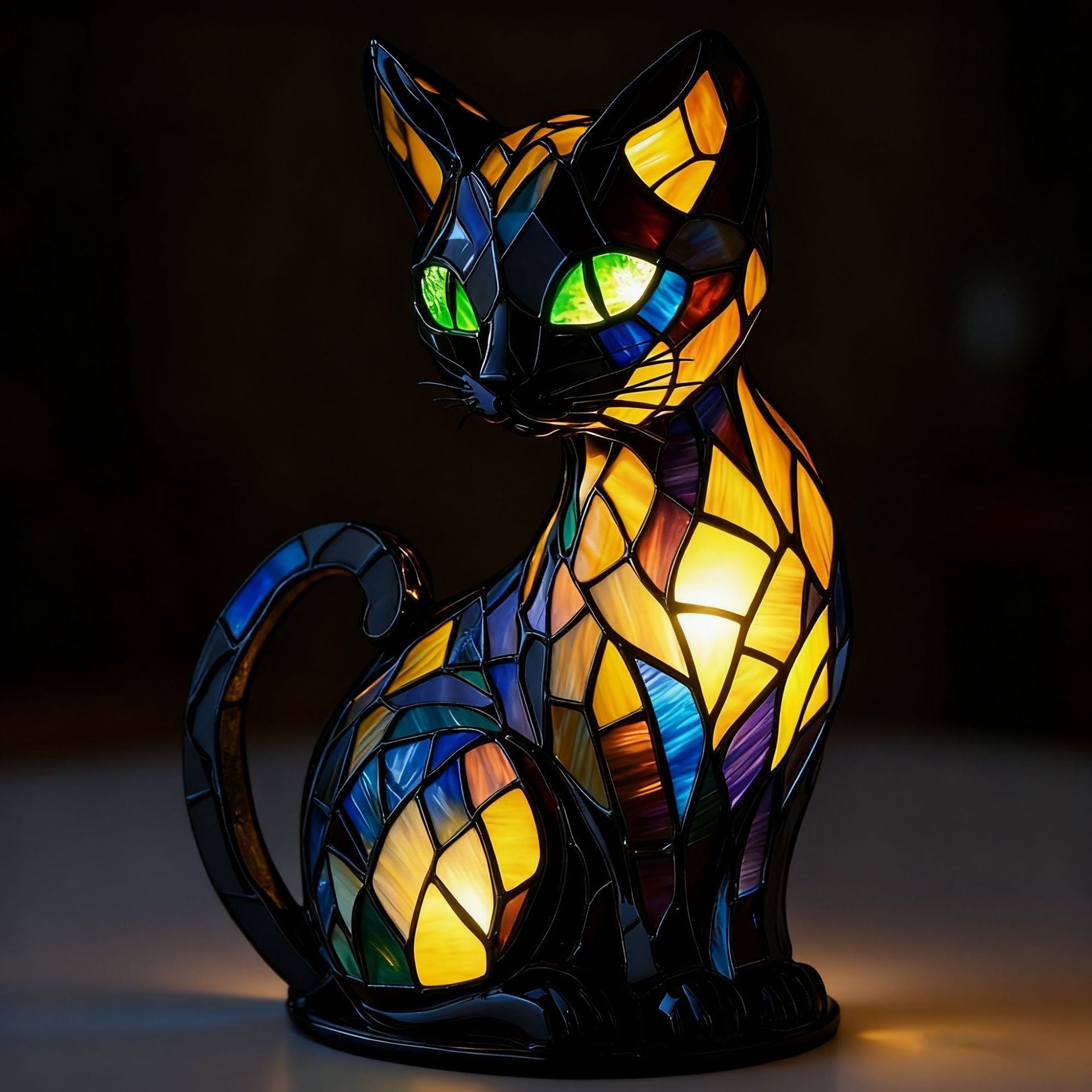 Tiffany Style Animal LED Light