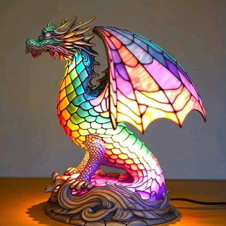 Tiffany Style Animal LED Light