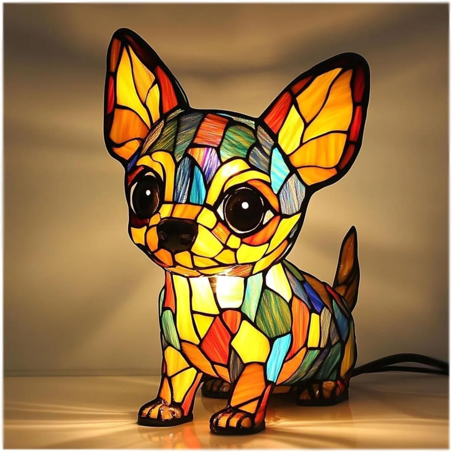 Tiffany Style Animal LED Light