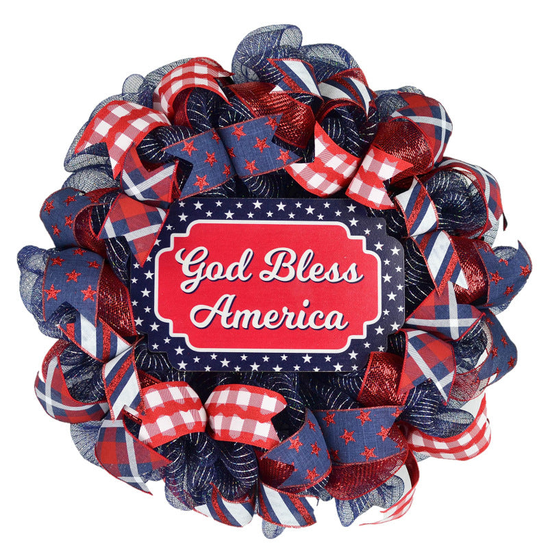 Patriotic Independence Day Wreath