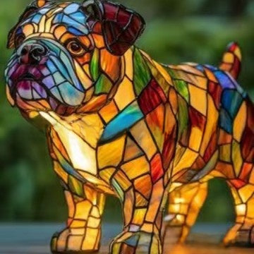 Tiffany Style Animal LED Light