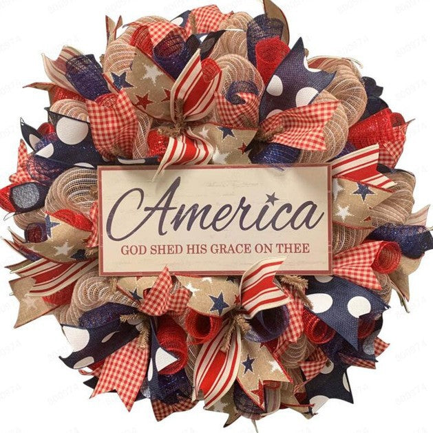 Patriotic Independence Day Wreath