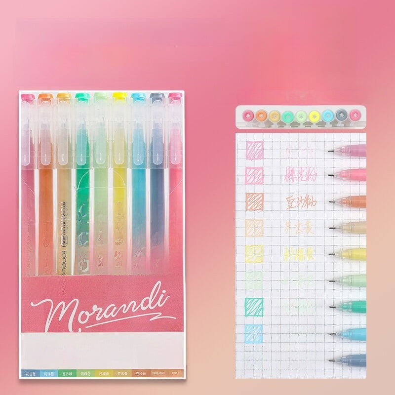 Morandi Color Gel Pens for Journaling